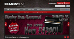 Desktop Screenshot of cranesmusic.com